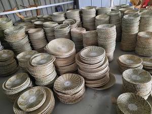 New Design Handmade <b>Wicker</b> Seashell Charger for Dining Table Home Decor Rattan Table <b>Placemats</b> Vietnam Supplier - Product Image 4