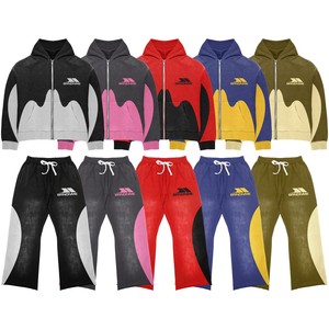 Ensemble de survêtement réfléchissant pour homme et femme, veste zippée et pantalon fuselé, pour la course de nuit et les activités sportives nocturnes - Product Image 1