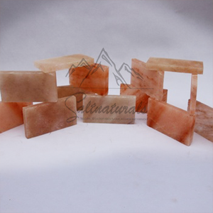 หินสีชมพูหิมาลัยสำหรับสปาภายในห้องซาวน่าและห้องเกลือติดตั้งไฟร์บริก20x10x5ซม. ทำในปากีสถาน - Product Image 3