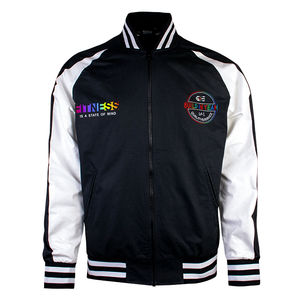 Veste universitaire d'hiver pour hommes noir et blanc Personnalisez votre propre veste universitaire - Product Image 1