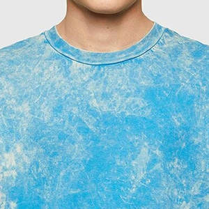 Impression de logo personnalisée, prix bas, t-shirts pour hommes en tissu délavé à l'acide, vêtements de jogging pour hommes, t-shirts pour hommes en tissu délavé à l'acide - Product Image 6