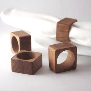 Porte-serviettes en bois de forme ronde, fait à la main, pour fête de mariage et Restaurant, décoration pour mariage, 50 pièces - Product Image 2