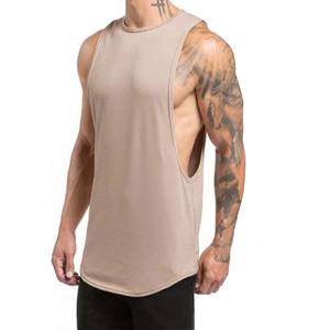 เสื้อกล้ามผู้ชายผ้าฝ้ายระบายอากาศได้ดีดีไซน์พิเศษขนาดพลัสไซส์ผ้า100% แบบถักผลิตจากโรงงานโดยตรง - Product Image 3