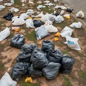 Precio barato Gran fábrica Heavy Duty Uso doméstico Compostable PLA Bolsas de basura Personalizado Negro - Product Image 1