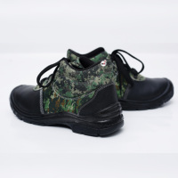 Chaussures de marche pour hommes à lacets camouflage avec semelle extérieure en caoutchouc, semelle intermédiaire en EVA, bout rond, confortables, pour toutes les saisons