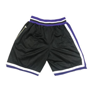 Shorts Deportivos Retro al por Mayor de Fábrica, Shorts Deportivos Blancos a Rayas con Nombre de Equipo Personalizado para Hombre - Product Image 2