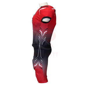 Uniforme de football américain pour hommes, manches courtes, ensemble de maillots personnalisés avec nom et numéro du joueur, 100% polyester, séchage rapide, élastique, résistant à la chaleur - Product Image 3