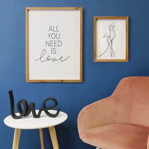 Metal <b>Love</b> Decorative Sculpture Black Wholesale Customized Design Home Decoration Table Decor Luxury Hotel Room Restaurant - Product Image 6