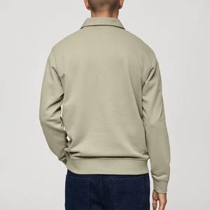 Coupe-vent col polo surdimensionné Offre Spéciale pour hommes grande taille sweats à capuche et sweatshirts unis coupe classique pour les jours froids sweats - Product Image 2