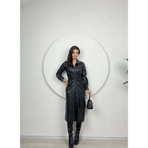 Abito in Pelle <span class=keywords><strong>ZARA</strong></span> LINE 1057 - Bordeaux - Product Image 4