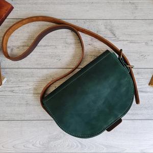 Bolso de cuero Vintage Crossbody Sling Bags Casual Pequeño Unisex Minimalista Diseñador Impermeable - Product Image 1