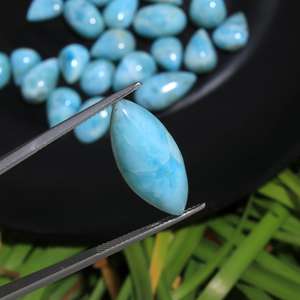 พลอยลาร์ิมาสีน้ำเงินธรรมชาติ DHORGEMS รูปทรงและขนาดต่างๆ สำหรับทำเครื่องประดับ - Product Image 4