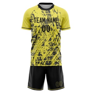 Équipe de football Club Sports Wear Uniforme Chemises et shorts Nom de l'équipe Numéro Imprimer Maillots de football Formation Uniformes de football - Product Image 5