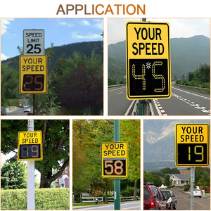 Bbier Tùy Chỉnh Radar Detector Xe Tốc Độ Laser Năng Lượng Mặt Trời Giới Hạn Dấu Hiệu LED Hiển Thị Di Động Tốc Độ Radar Cảm Biến Phát Hiện Tốc Độ - Product Image 6