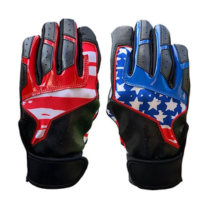 Unisex Professional Customized Logo Design Cabreta Leather Batting Gloves Breathable Softball and Baseball Gloves - Product Image 1