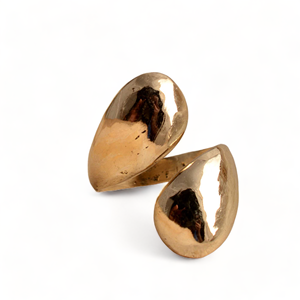 Meilleure vente de bague fine en laiton massif plaqué rhodium pour femme Design goutte d'eau avec diamant pour mariages et fêtes - Product Image 1