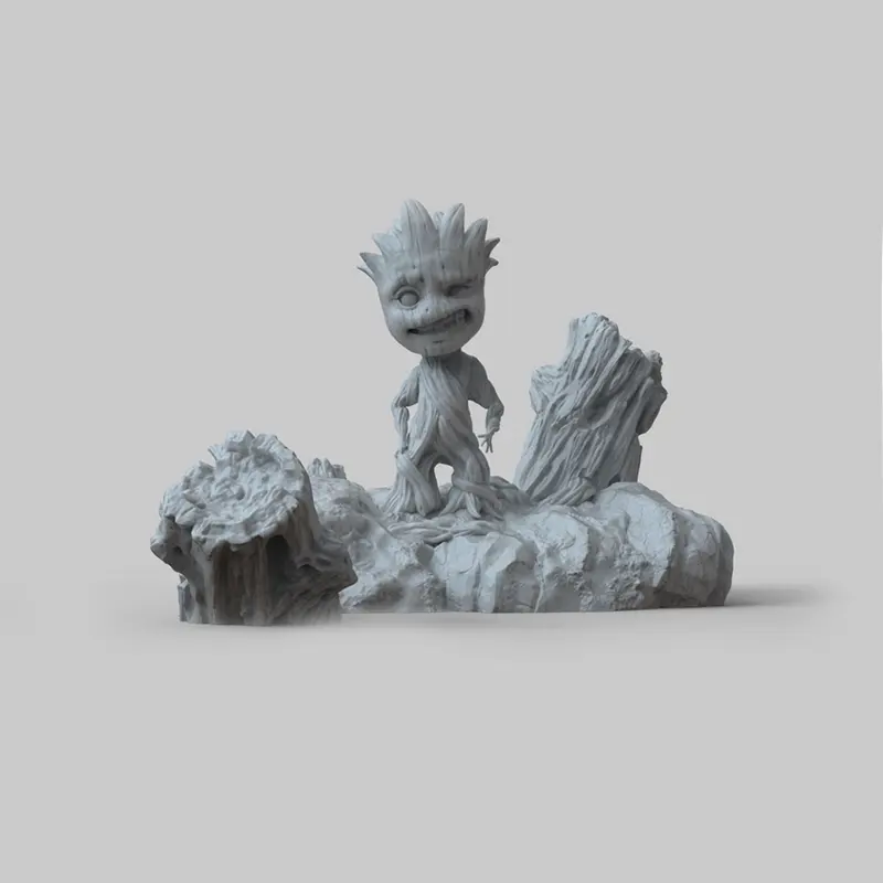 Impresión 3D Stl, impresión 3D, Volcán, dragón, producción en masa