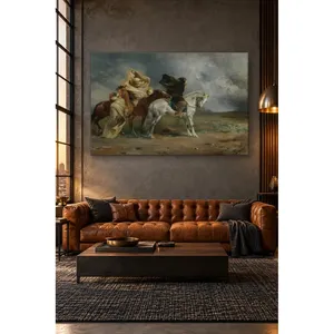 Fida Eugene Fromentin capturée dans une tempête de sable dans le désert, impression sur toile - Product Image 1