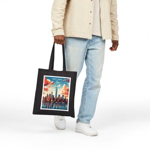 Customizable Eco Friendly Heavy Duty Classic Cotton Canvas Tote Bags with Country Theme Print Accessories Holder - Product Image 6