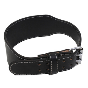 Ceintures de gymnastique en cuir de vachette véritable personnalisables de haute qualité unisexe Ceintures de sécurité solides et durables pour le fitness - Product Image 5