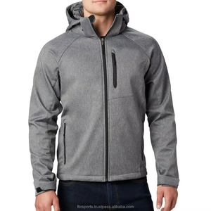 Custom LOGO Casual Polyester Spring Short Streetwear Sports for Outdoor <b>Soft</b> <b>Shell</b> <b>Hooded</b> Unisex Dyed Zipper Men's <b>Jackets</b> - Product Image 1