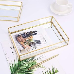 Tùy chỉnh đồ trang sức hộp thủy tinh Lưu Niệm Hình chữ nhật trang sức hiển thị Organizer rõ ràng Glass <span class=keywords><strong>Box</strong></span> Home lưu trữ trang trí hộp - Product Image 4