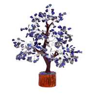 Vente chaude en gros vert Jade cristal arbre artisanat 300 puces Agate guérison bonsaï pierres précieuses argent Feng Shui pour la décoration