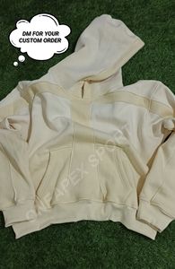 เสื้อฮู้ดดี้โอเวอร์ไซส์ปักโลโก้ Oneapex สำหรับผู้ชาย แฟชั่นสตรีท สไตล์ซันเฟด ผ้าคอตตอนถักเนื้อหนา ซักย้อมสีเอซิด - Product Image 3