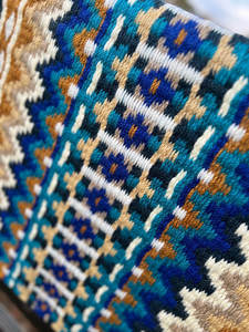 Western Show Horse Saddle Blanket Diseño de Nueva Zelanda Manta de sillín de lana hecha a mano Top Wool Saddle Pad Size - Product Image 4