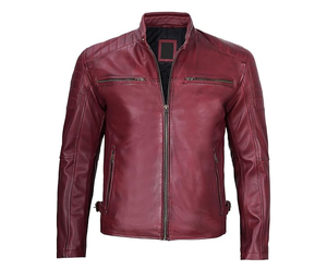 Chaqueta de Cuero Genuino de Alta Calidad Premium, Corte Ajustado, Invierno, Ecológica, Forro Transpirable, Cierre de Cremallera - Product Image 3