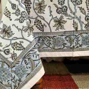 Lily Western 100% algodón mantel de mesa bloque de mano real impreso cubierta de mesa 60 ''x 90'' tamaño - Product Image 3