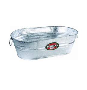 Bañera de maceta galvanizada rústica de primera calidad para jardín de granja, patio, resistente, contenedor de metal elegante para flores y plantas al aire libre - Product Image 3