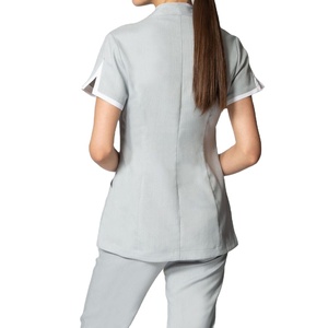 Ensemble uniforme de salon, tenue de travail avec haut et pantalon en coton et polyester, pour filles, toutes tailles, votre propre logo, 2025 - Product Image 6