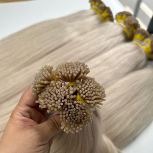 ผมต่อจากผมมนุษย์เรมี่100กรัมทำจากเคราตินปลายแบนธรรมชาติคุณภาพสูง - Product Image 4