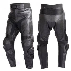 Pantalon en cuir de moto de nouveau style de haute qualité à vendre/pantalon en cuir de moto respirant imprimé de logo personnalisé - Product Image 6