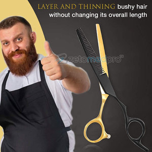 Ciseaux à effiler simples pour salon de coiffure, 30-40 dents, outil professionnel, ciseaux à effiler simples légers pour la coiffure - Product Image 3