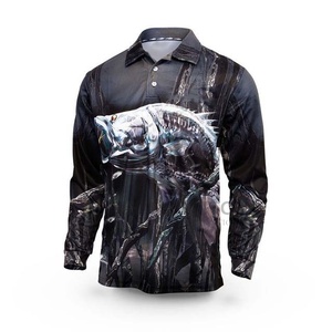 High Quality UPF 50 Fishing <b>Shirts</b> Customize Sublimation Plus Size Polo Fishing Jersey Polyester <b>Long</b> <b>Sleeve</b> Fishing Polo <b>Shirt</b> - Product Image 4