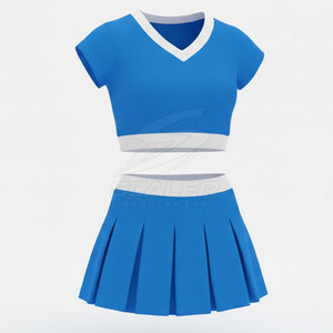 Service de marque privée OEM, uniforme de cheerleading personnalisé avec logo, tissu respirant, toucher doux et ajustement sécurisé pour l'entraînement - Product Image 2