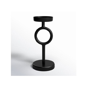 Contemporary geometric metal <b>candle</b> <b>holders</b> perfect for modern home decor tabletop ambient lighting and display - Product Image 3