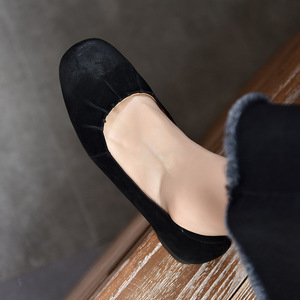 Chaussures plates en cuir pour femmes avec nœud décoratif, style ballerines, pour occasions décontractées, bureau et soirées. - Product Image 2