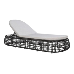 Hôtel piscine rotin osier chaise longue jardin lit de soleil avec coussin doux mobilier d'extérieur fait main à vendre - Product Image 2