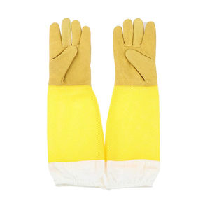 Gants d'apiculture en tissu doux 100% coton professionnels nouveaux gants d'apiculteur unis en cuir de mouton professionnel pour l'apiculture OEM - Product Image 6