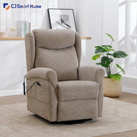 Fauteuil inclinable électrique à 3 moteurs avec appuie-tête motorisé, fonction de massage chauffant, fonction mémoire et revêtement personnalisé