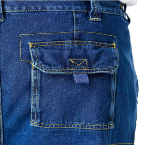 Ropa de calle de verano personalizada, pantalones cortos vaqueros informales Vintage para hombre, 100% algodón, secado rápido, transpirables, holgados - Product Image 3