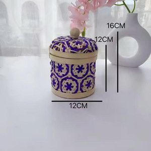 High Quality Gergean Occasion Arabian Bamboo Storage Box Ramadan Give Away Baskets Decorative Made in Vietnam - Product Image 5