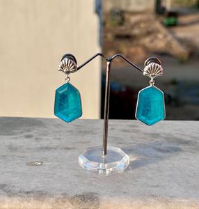 ต่างหู Paraiba สีเงินดีไซน์ใหม่ต่างหู925เงินสเตอร์ลิงชุบสำหรับเครื่องประดับงานแต่งงาน - Product Image 2