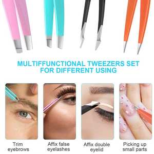 Pince à épiler de qualité professionnelle pour le toilettage des sourcils Pince à épiler facile à utiliser avec pointes de précision Pince à épiler antirouille - Product Image 3