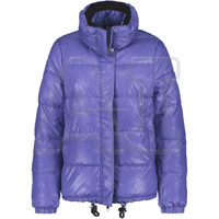 Veste matelassée respirante de qualité supérieure en nylon 100% personnalisée pour femmes, avec décoration en peau de mouton et capuche