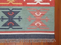 Tapis Kilim en Jute Antique Turc Vintage, Tapis en Jute et Laine, Taille Personnalisée, Tapis Bohème, Tapis Fait Main pour la Maison et le Salon