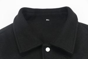 Vestes en cuir en gros 2025, logo personnalisé, veste en PU pour homme, coupe ajustée, col montant, logo sur le devant, veste bomber rembourrée pour homme - Product Image 4